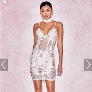 House of CB Sheer Lace Dress